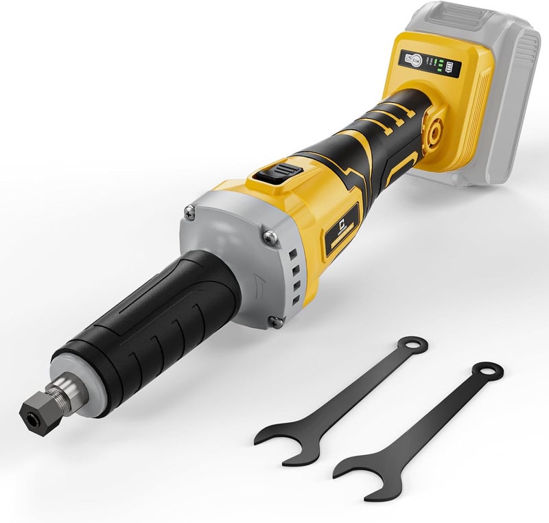 Cerycose Cordless Die Grinder, Compatible for Dewalt 20V Battery, Three Speed 26000 RPM Brushless Motor, 1/4" Precision Chuck, for Rust Removal, Grinding, Polishing, Deburring (No Battery) - Image 1
